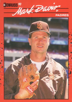 #302 Mark Davis - San Diego Padres - 1990 Donruss Baseball