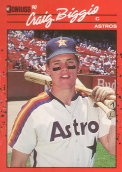 #306 Craig Biggio - Houston Astros - 1990 Donruss Baseball