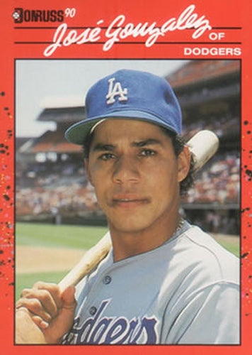 #314 Jose Gonzalez - Los Angeles Dodgers - 1990 Donruss Baseball