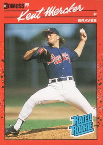 #31 Kent Mercker - Atlanta Braves - 1990 Donruss Baseball