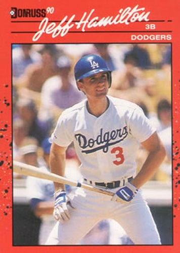 #321 Jeff Hamilton - Los Angeles Dodgers - 1990 Donruss Baseball