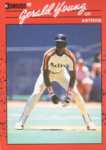 #325 Gerald Young - Houston Astros - 1990 Donruss Baseball