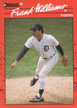 #327 Frank Williams - Detroit Tigers - 1990 Donruss Baseball