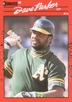 #328 Dave Parker - Oakland Athletics - 1990 Donruss Baseball