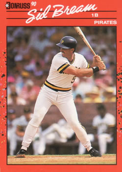 #329 Sid Bream - Pittsburgh Pirates - 1990 Donruss Baseball