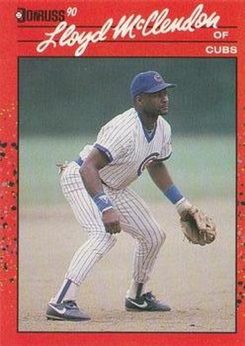 #341 Lloyd McClendon - Chicago Cubs - 1990 Donruss Baseball