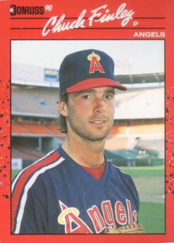 #344 Chuck Finley - California Angels - 1990 Donruss Baseball