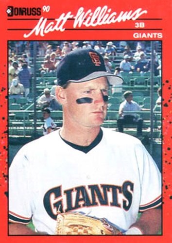 #348 Matt Williams - San Francisco Giants - 1990 Donruss Baseball