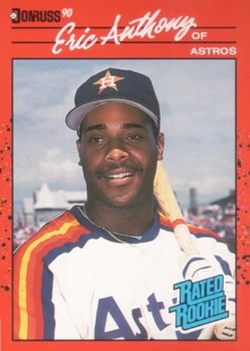#34 Eric Anthony - Houston Astros - 1990 Donruss Baseball