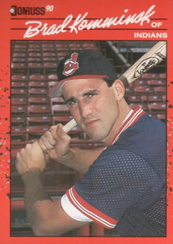 #350 Brad Komminsk - Cleveland Indians - 1990 Donruss Baseball