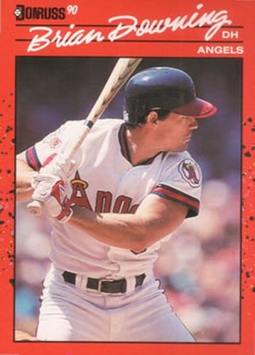 #352 Brian Downing - California Angels - 1990 Donruss Baseball