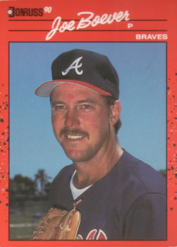 #357 Joe Boever - Atlanta Braves - 1990 Donruss Baseball