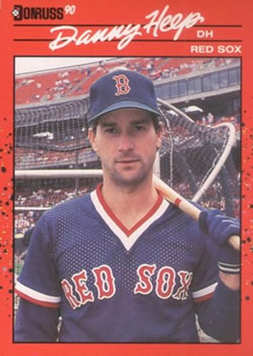 #358 Danny Heep - Boston Red Sox - 1990 Donruss Baseball