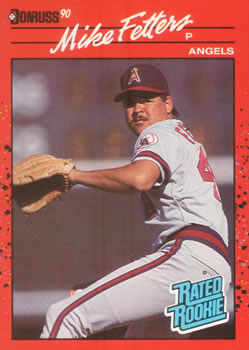 #35 Mike Fetters - California Angels - 1990 Donruss Baseball
