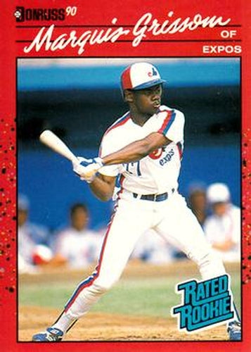 #36 Marquis Grissom - Montreal Expos - 1990 Donruss Baseball
