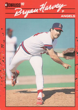 #372 Bryan Harvey - California Angels - 1990 Donruss Baseball
