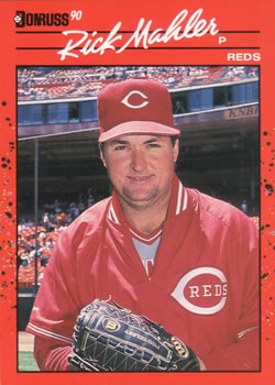 #375 Rick Mahler - Cincinnati Reds - 1990 Donruss Baseball