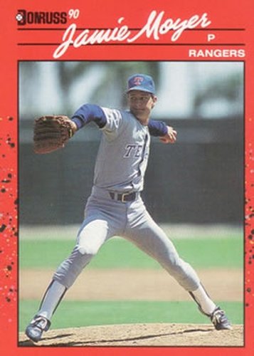 #378 Jamie Moyer - Texas Rangers - 1990 Donruss Baseball