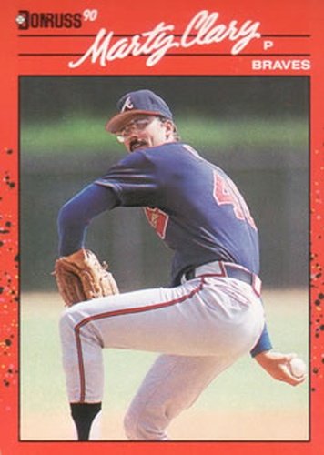 #381 Marty Clary - Atlanta Braves - 1990 Donruss Baseball