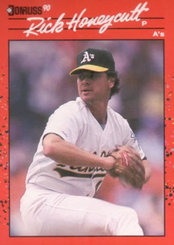 #386 Rick Honeycutt - Oakland Athletics - 1990 Donruss Baseball