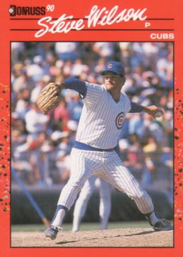 #394 Steve Wilson - Chicago Cubs - 1990 Donruss Baseball