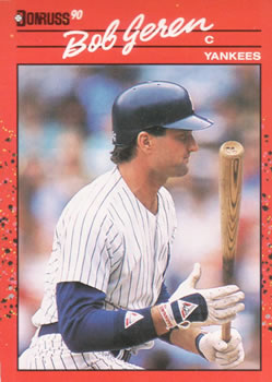 #395 Bob Geren - New York Yankees - 1990 Donruss Baseball