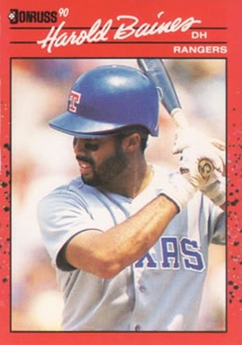 #402 Harold Baines - Texas Rangers - 1990 Donruss Baseball