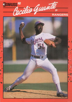 #403 Cecilio Guante - Texas Rangers - 1990 Donruss Baseball