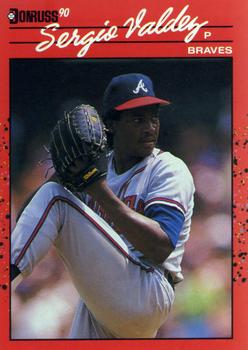 #405 Sergio Valdez - Atlanta Braves - 1990 Donruss Baseball