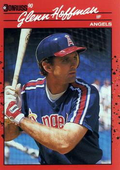 #407 Glenn Hoffman - California Angels - 1990 Donruss Baseball