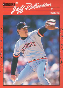 #417 Jeff Robinson - Detroit Tigers - 1990 Donruss Baseball