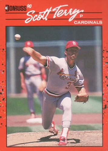 #418 Scott Terry - St. Louis Cardinals - 1990 Donruss Baseball