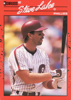#431 Steve Lake - Philadelphia Phillies - 1990 Donruss Baseball