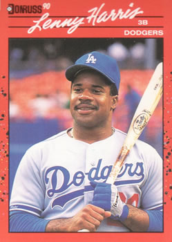 #434 Lenny Harris - Los Angeles Dodgers - 1990 Donruss Baseball