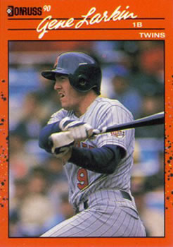 #436 Gene Larkin - Minnesota Twins - 1990 Donruss Baseball