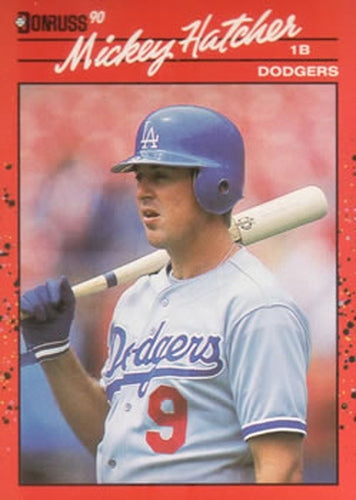#439 Mickey Hatcher - Los Angeles Dodgers - 1990 Donruss Baseball