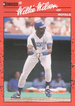 #440 Willie Wilson - Kansas City Royals - 1990 Donruss Baseball