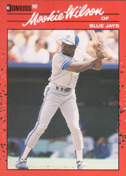 #442 Mookie Wilson - Toronto Blue Jays - 1990 Donruss Baseball