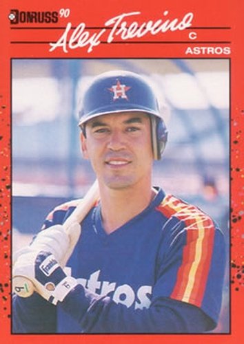 #443 Alex Trevino - Houston Astros - 1990 Donruss Baseball