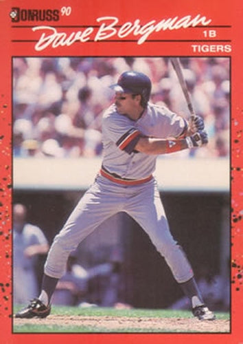 #445 Dave Bergman - Detroit Tigers - 1990 Donruss Baseball