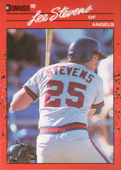 #449 Lee Stevens - California Angels - 1990 Donruss Baseball