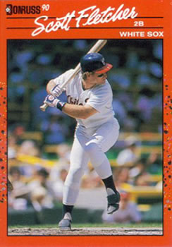 #455 Scott Fletcher - Chicago White Sox - 1990 Donruss Baseball