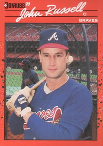 #458 John Russell - Atlanta Braves - 1990 Donruss Baseball