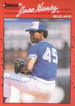 #467 Jose Nunez - Toronto Blue Jays - 1990 Donruss Baseball