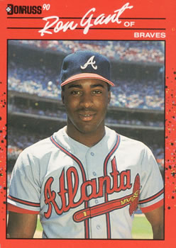 #475 Ron Gant - Atlanta Braves - 1990 Donruss Baseball