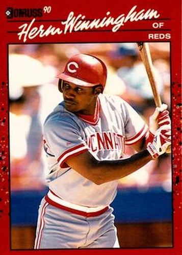 #478 Herm Winningham - Cincinnati Reds - 1990 Donruss Baseball