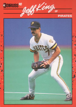 #480 Jeff King - Pittsburgh Pirates - 1990 Donruss Baseball