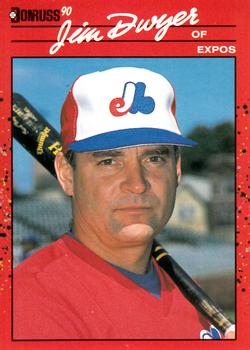 #484 Jim Dwyer - Montreal Expos - 1990 Donruss Baseball