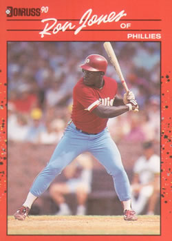 #487 Ron Jones - Philadelphia Phillies - 1990 Donruss Baseball