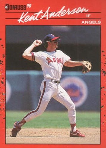 #490 Kent Anderson - California Angels - 1990 Donruss Baseball